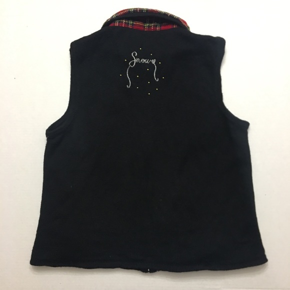 Designer Originals Studio Joy Black Snowman Vest - Picture 7 of 8